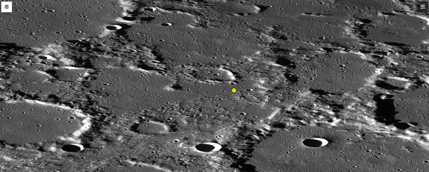 Actual Landing Location chandrayan 3 in moon